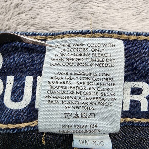 No Boundaries Jeans Womens 20 Blue Dark Wash High Rise Bootcut Stretch Casual - Picture 6 of 12